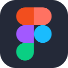 Figma design tool logo - Online tool for UI/UX design and prototyping.