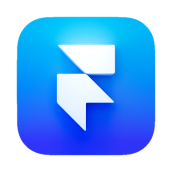 Framer design tool logo - Interface design with interactive animations.